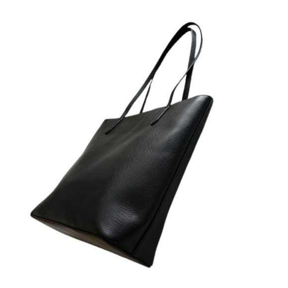 $298 Kate Spade Women's Medium Black & Gold Logo Leather Tote Bag & Bow Key Fob - Picture 7 of 16